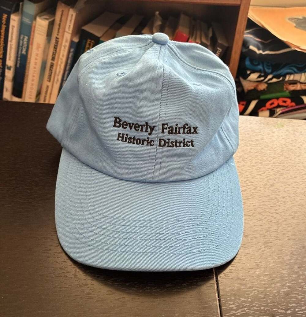 Beverly Fairfax Historic District Cap Light Blue Cotton Strapback